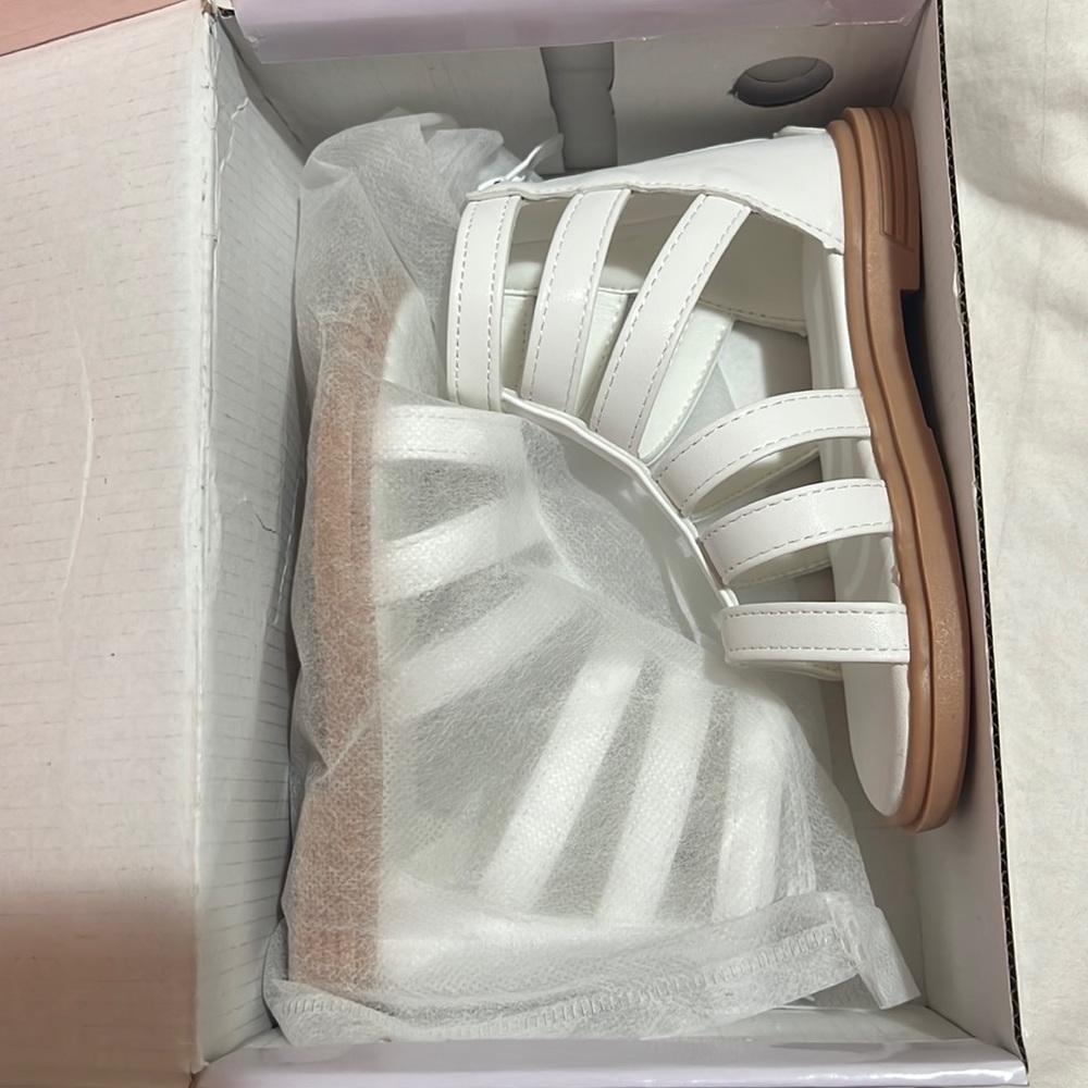 Girls Zip Back Gladiator Sandals